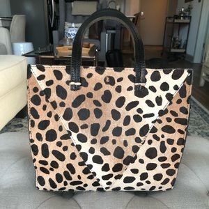 Clare Vivier Leopard crossbody/tote